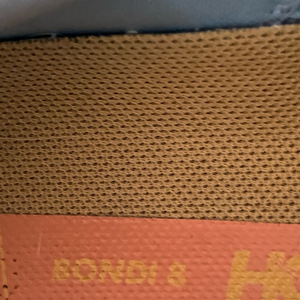 Hoka Sky Blue and Yellow Athletic Shoes - Picture 4 of 5